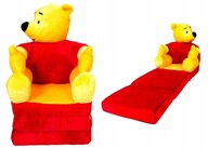 Rozkładana pufa fotel plusz bajkowy dziecięcy XXL