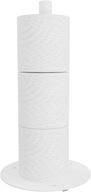 Stojak do łazienki na papier toaletowy zapas stabilny metalowy loft Biały