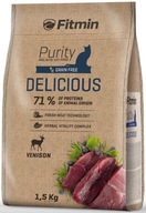 FITMIN CAT PURITY DELICIOUS sucha karma dla kota DZICZYZNA 1,5 kg