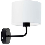 Kinkiet abażur lampa ścienna LED E27 kinkiet ścienny lampa na ścianę biały