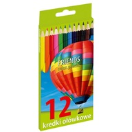 45627 KREDKI OŁÓWKOWE 12 KOLORÓW KW TRADE