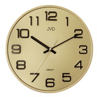 Nástenné hodiny JVD HX2472.9 zlaté 3D SWEEP tiché