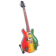 Mini gitara Bob Marley Tribute Ganja 0468