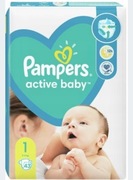 Pampers Active Baby pieluchy, pampersy 1, 43 szt