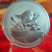 Srebrna moneta STAR WARS Baby Yoda Grogu 1 oz 2022