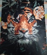 Obraz malowany na płótnie - tygrys