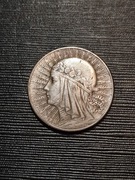 5 złotych 1932 głowa kobiety Polska wykopki monet
