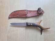 Stary Nóż 8,5cm Myśliwski, finka Poroże róg
