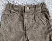 Spodnie sztruksowe khaki Zara Baby r. 68 jak nowe 