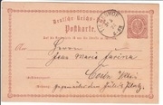 Karta Pocztowa 1874 NOWY DWÓR GD. -Tiegenhof Kr. Danzig