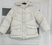 Kremowa pikowana kurtka dziewczęca Zara Kids 134