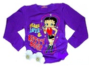 BETTY BOOP tunika długi rękaw 128(7/8L)fiolet