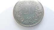 Moneta 20Rappen,Szwajcaria