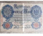 20 Marek 1910 r Banknot