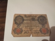 Banknot 20 Marek 1910 r