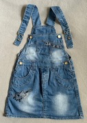 Spódnica jeansowa ogrodniczka Hello Baby116-122(3)