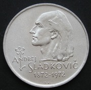 Czechosłowacja 20 koron 1972 - Sladkovic - srebro