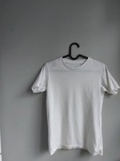 Biała gładka koszulka Uniqlo Kids 100% bawełna