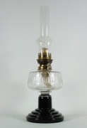 Oryginalna lampa naftowa szkło Art Deco 1920r
