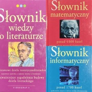 3 Słowniki "Matematyczny", "Informatyczny" itd