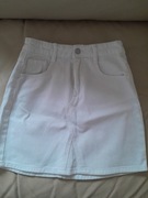 Spodnica jeans biała Reserved 134 9-10