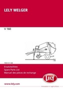 katalog części Prasa zwijająca Lely Welger V160