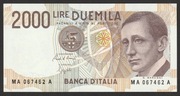 Włochy 2000 lirów 1990 - Marconi - stan UNC -
