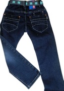 NK Spodnie jeans pasek116/122(6/7l)nowe