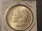 USA 1 dolar, 1887 stan !!!