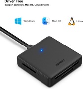 Czytnik kart pamięci, 4 w 1 USB USB-C SD TF MS CF