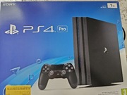 PS4 PRO Jet Black 1 TB + 4 gry real foto