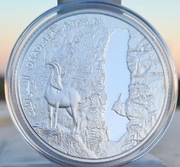 Srebrna moneta Izrael 2 Szekle Kozica Górska 2011