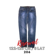 Spodnie jeansy joggery reserved 128 7-8 lat