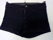 Krótkie spodenki jeans czarne - H&M - rozm.14