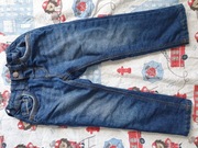 Ocieplane, zimowe jeansy, roz. 98