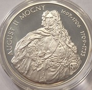 10zł, 2005r, August II Mocny-półpostać (428)