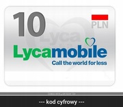 Lyca mobile doładowanie 10 zł