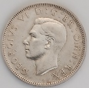 1 szyling 1937 r. srebro Wielka Brytania