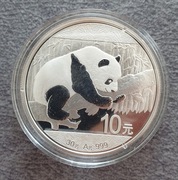 2016 Panda Chiny 10 Yuan srebrna uncja