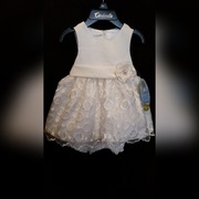Sukienka niemowlęca ecru Cinderella 6M 