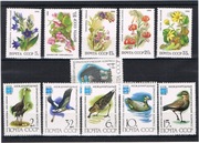 ROSJA - CCCP -  znaczki Fauna 1982 i 1988 r