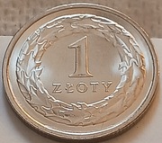 1zł złoty 2023 r. menniczy z woreczka