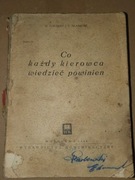 Co każdy kierowca powinien wiedzieć 1960 książka 