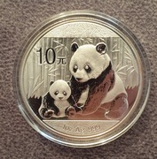 2012 Panda Chiny 10 Yuan srebrna uncja