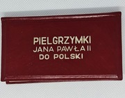Zestaw czterech medali Pielgrzymki JP II do Polski