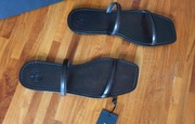 Skórzane sandały klapki Massimo Dutti 40 39