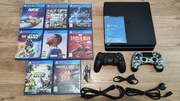 PLAYSTATION 4 SLIM 500GB + 2 PADY SONY + 8 GIER