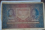 Banknot 5000 Marek polskich 1920