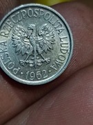 Moneta 5 groszy 1962 bez znaku mennicy