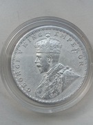Indie 1 Rupia 1913 r Jerzy V srebro 917